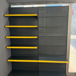 Modüler Market Duvar Teşhir Rafı 95x40x225 cm